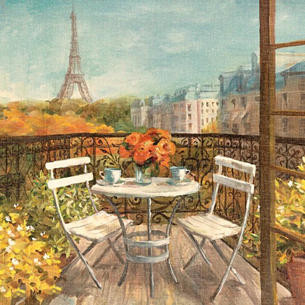 Kathryn White Парижское кафе картина