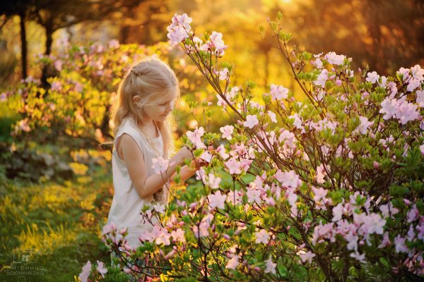 Фотосъемка на природе с ребенком весной
