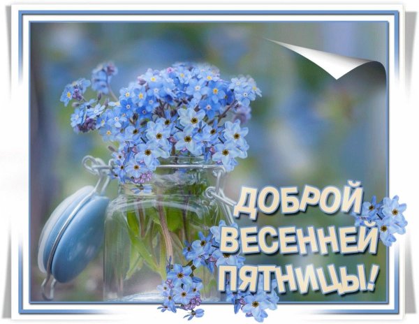 Доброе утро пятница Весна