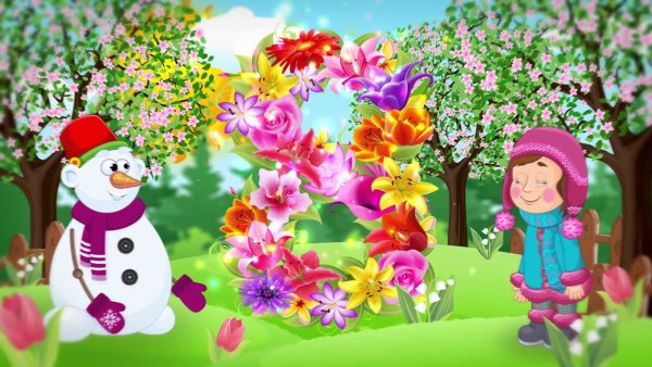 Весенний баннер в детский сад