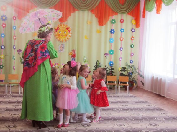 Образ весны на утреннике в детском саду