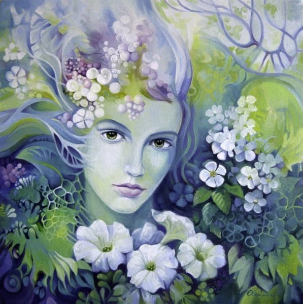 Художник Elena Oleniuc ангел