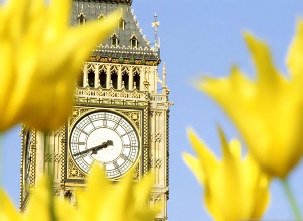 Англия Биг Бен солнечно