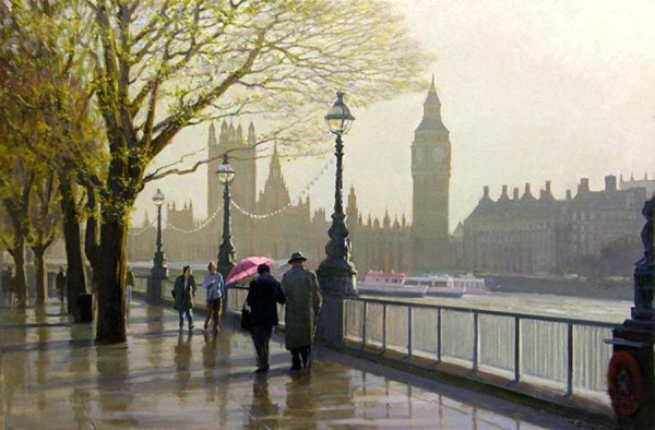 Весна в Лондоне картина