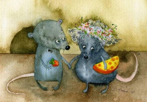 Виктория Кирдий рисунки мышки