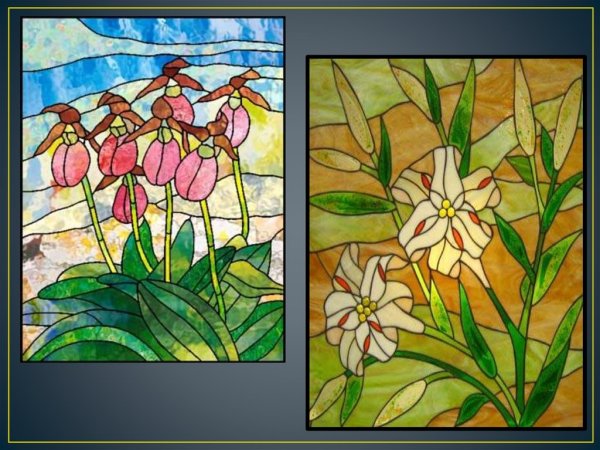 Весенние мотивы витраж