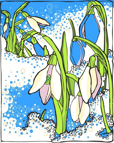 Витражи японские мотивы