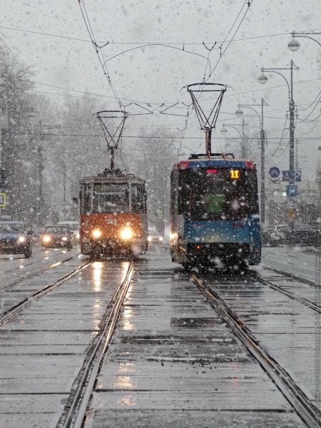 Трамвай весной