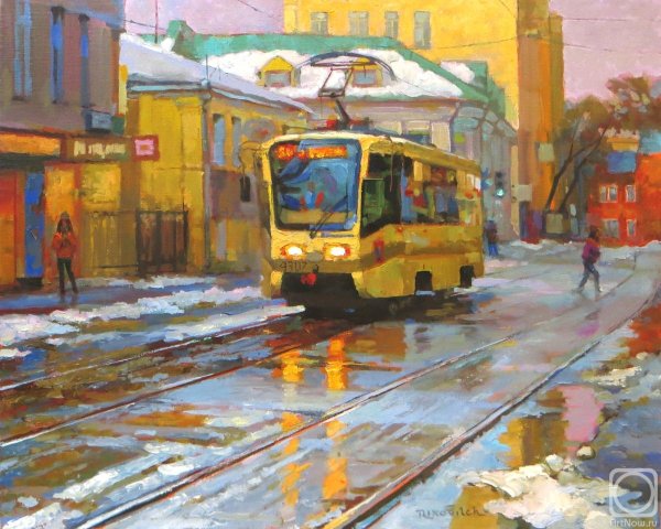 Художник Сергей Риксович Волков трамвай