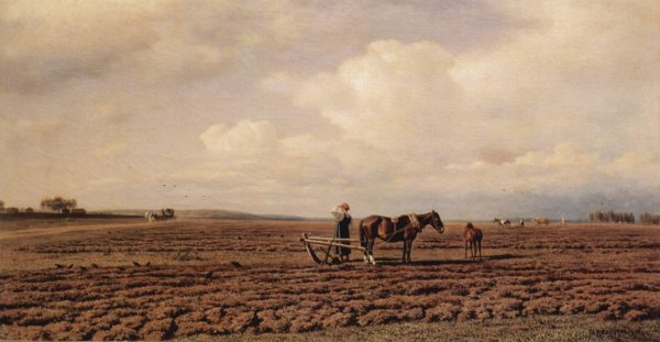 Михаил Клодт художник на пашне