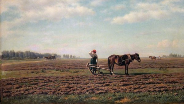 Клодт Михаил Константинович" на пашне "1872.