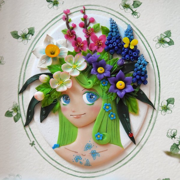 Декоративное панно Весна