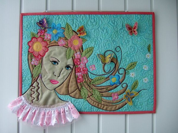 Квиллинг девушка Весна