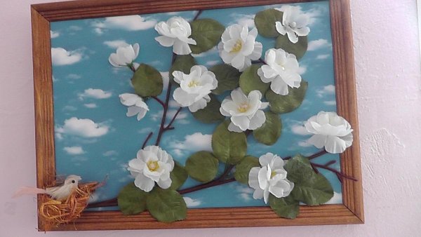 Панно весенние цветы