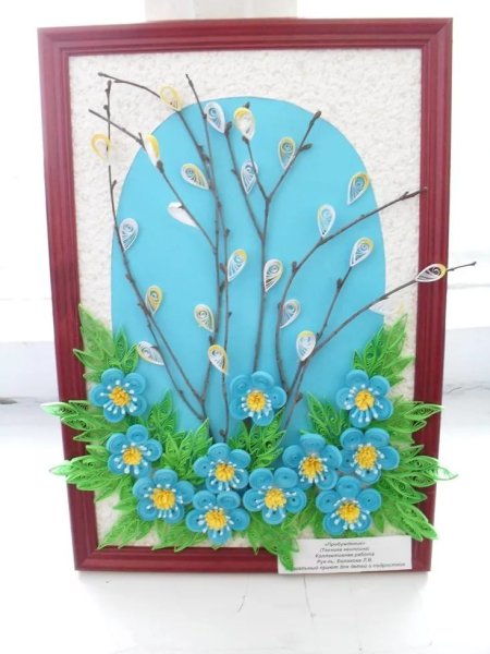 Пластилиновая аппликация Весна