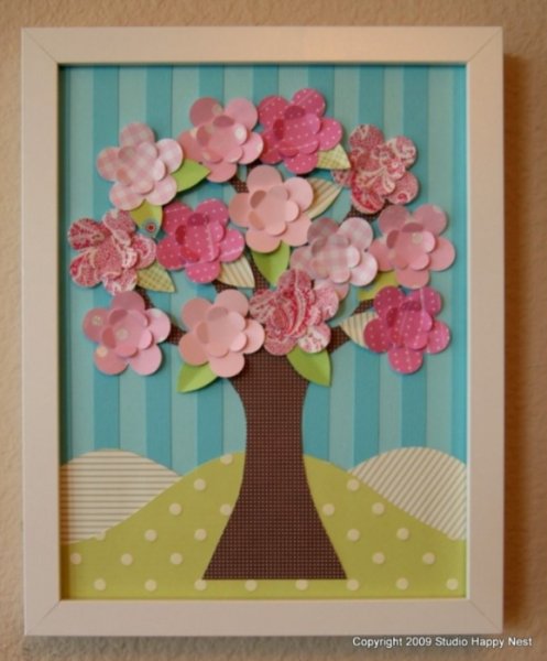 Аппликация на тему Весна