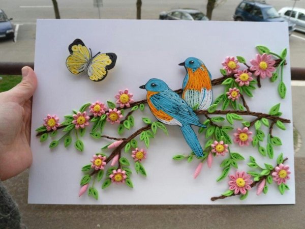 Квиллинг Весенняя тематика