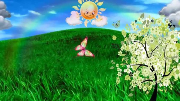 Футаж для малышей Весна