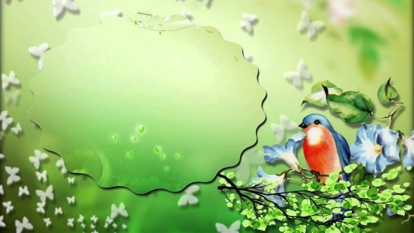 Весенний футаж