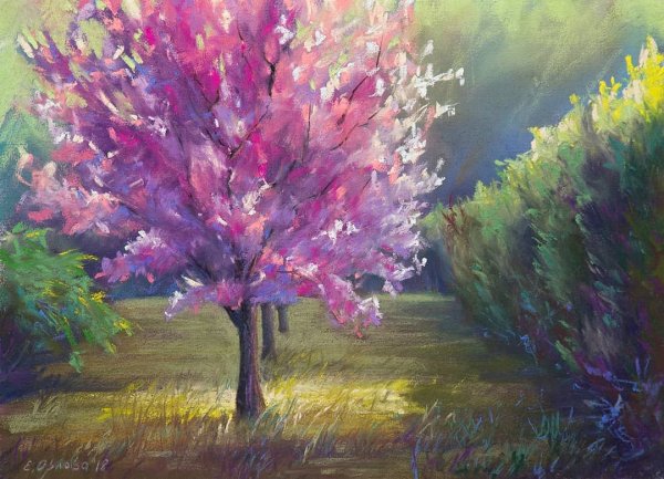 Пейзажи средней полосы пастелью