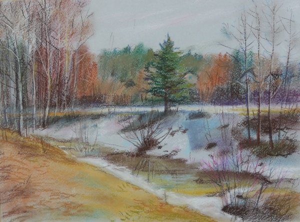 Импрессионизм картины Юлия Лесничая