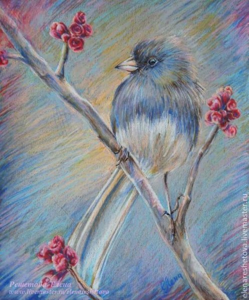 Весенний пейзаж пастелью