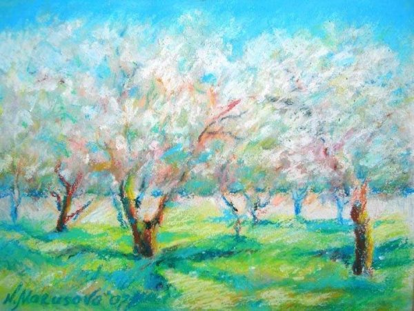 Пейзаж для рисования пастелью