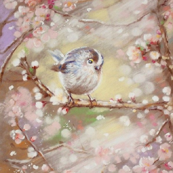 Декоративный пейзаж пастелью