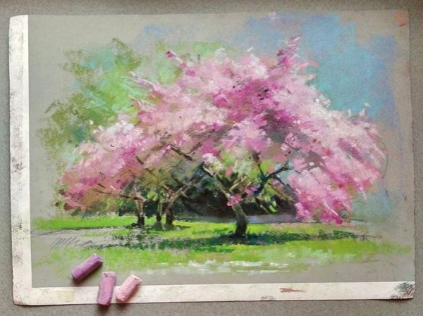 Ольга Абрамова пастель натюрморт