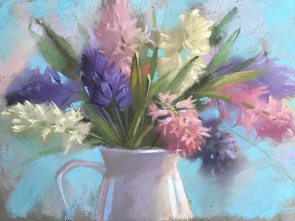 Рисование шерстью цветы