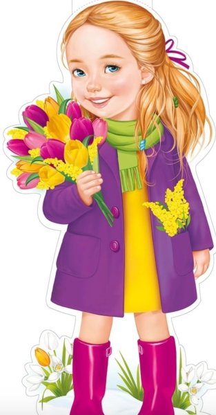 Весенние цветы вырубные