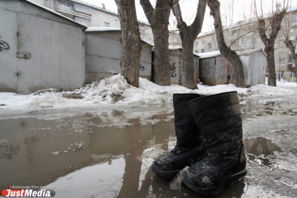 Снежная слякоть грязь