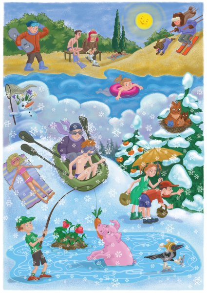 Зимние небылицы для дошкольников