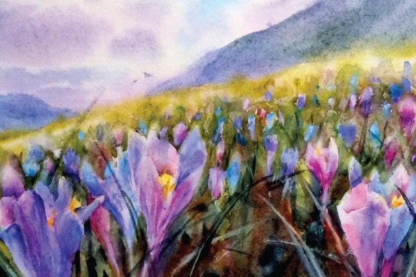 Весна акварель