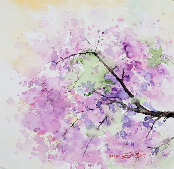 Ryu Eunja акварели