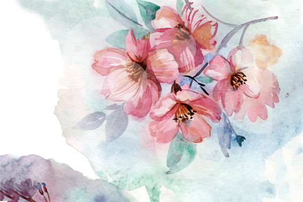 Весна акварелью для детей