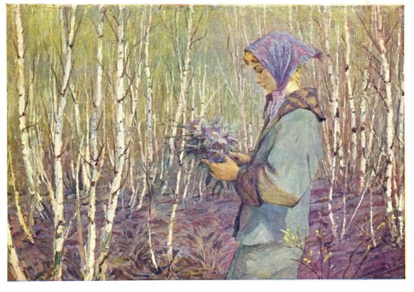 Советские открытки с подснежниками