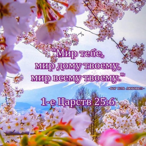 Мир вашему дому благословенного дня