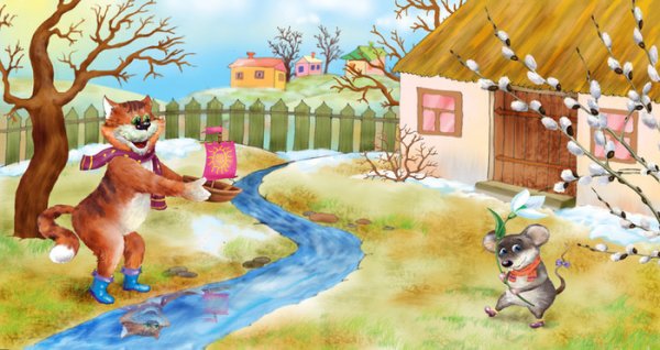 Весна мультяшная