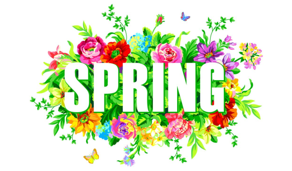 Весна надпись клипарт