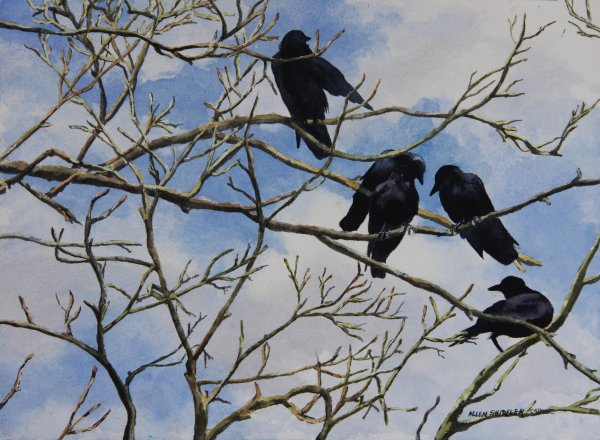 Грачи на ветвях
