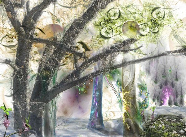 Сказочный весенний лес