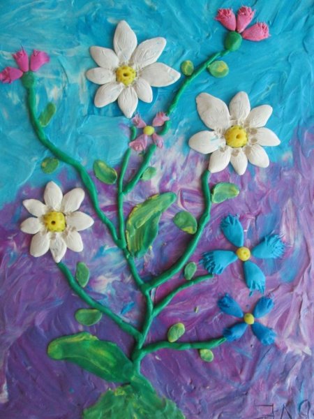 Поделка рисование пластилином