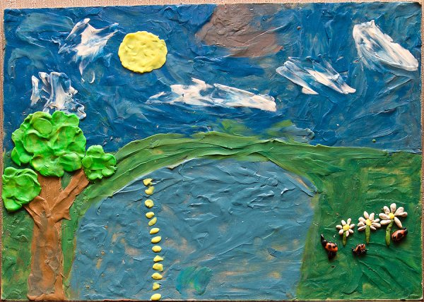 Пластилиновая живопись для детей