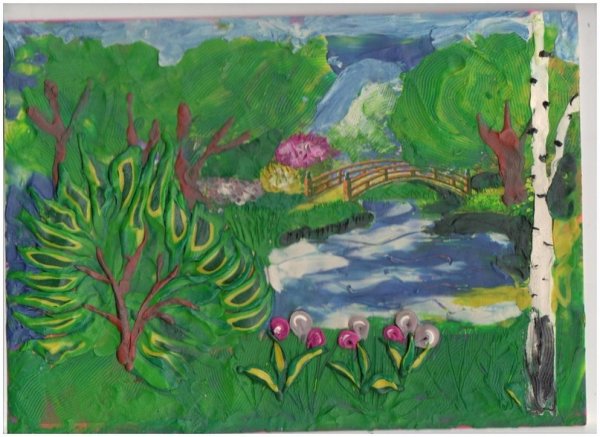 Аппликация на тему природа