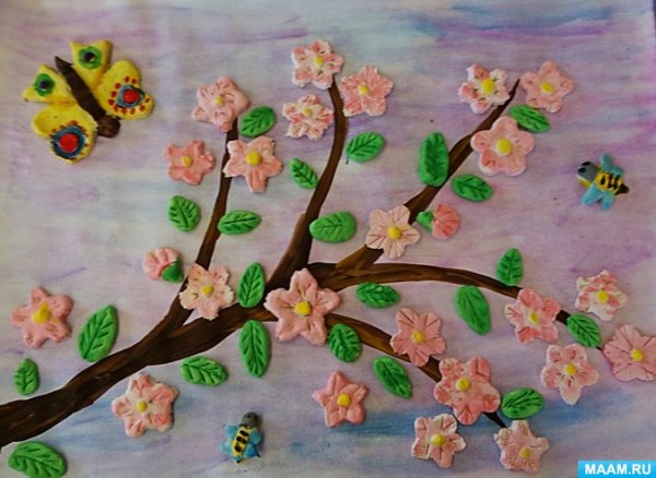 Рельефное изображение из пластилина