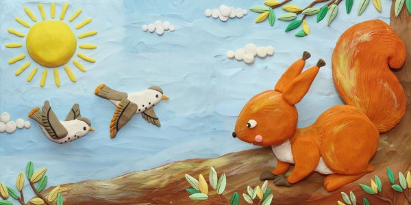 Цветочное панно из соленого теста