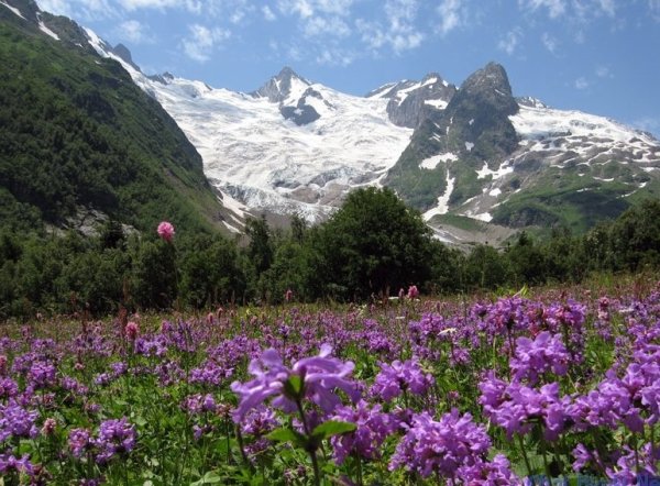 Северный Кавказ курорты Домбай и Архыз