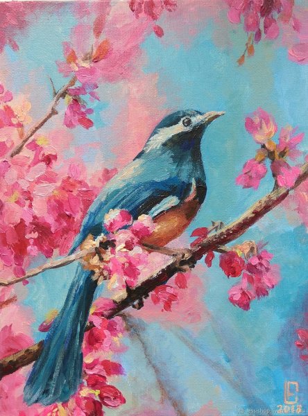 Весна акрилом