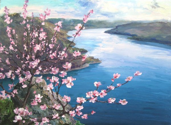 Весна цветение живопись